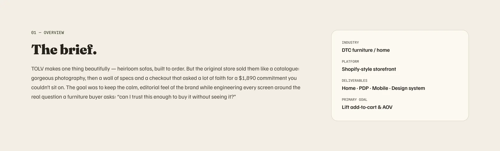 TOLV — Made-to-Order Furniture — image 2